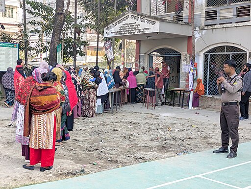バングラデシュ総選挙の様子